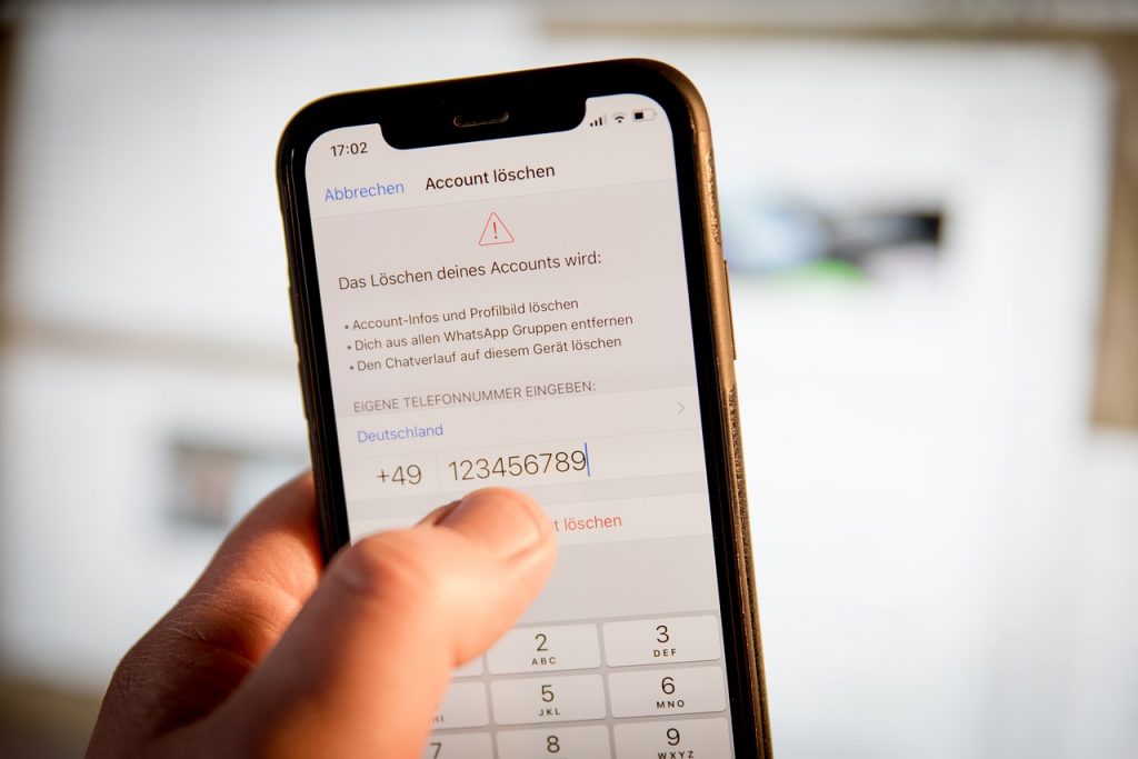 Eliminar cuenta de WhatsApp