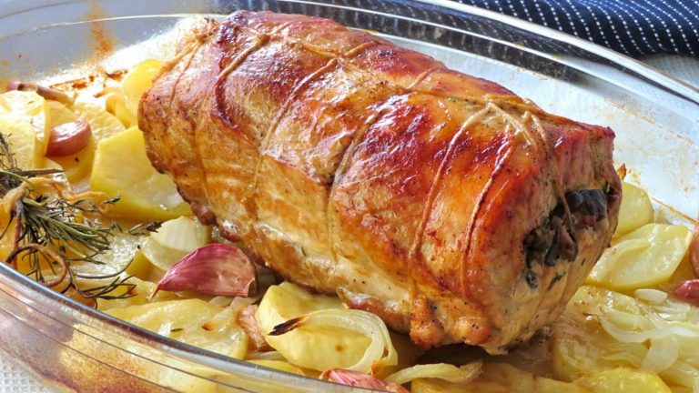 Lomo de cerdo relleno: cómo preparar, rellenar y cortar sin que se te deshaga todo