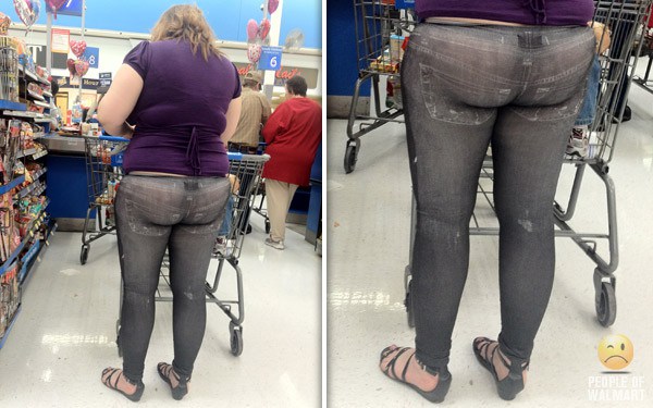 Mujeres a las que deberían prohibir usar leggings 8