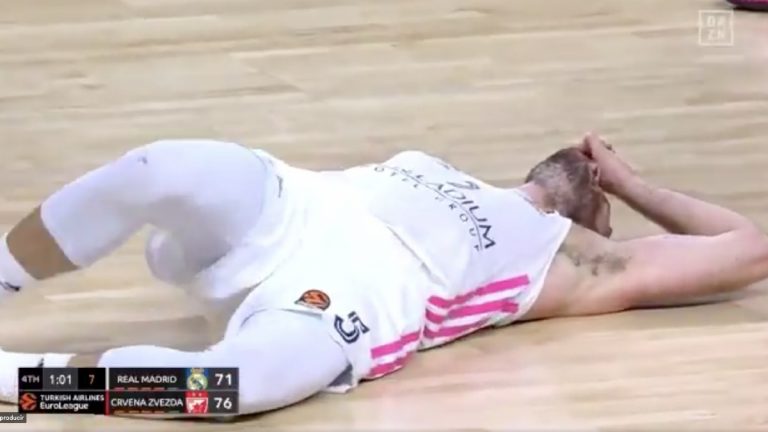 Rudy Fernández KO: la espantosa caída que lo deja muy tocado