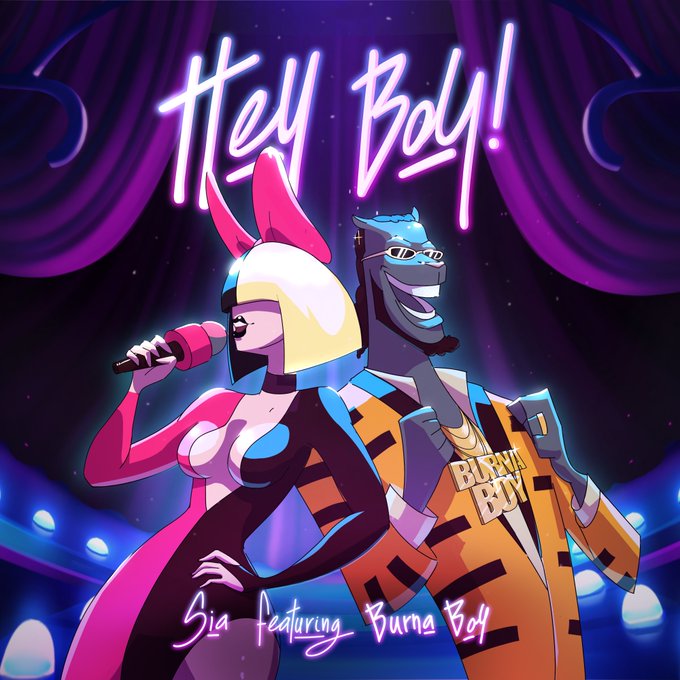 Sia presenta 'Hey Boy' con Burna Boy 1 Sia hey boy burna Music