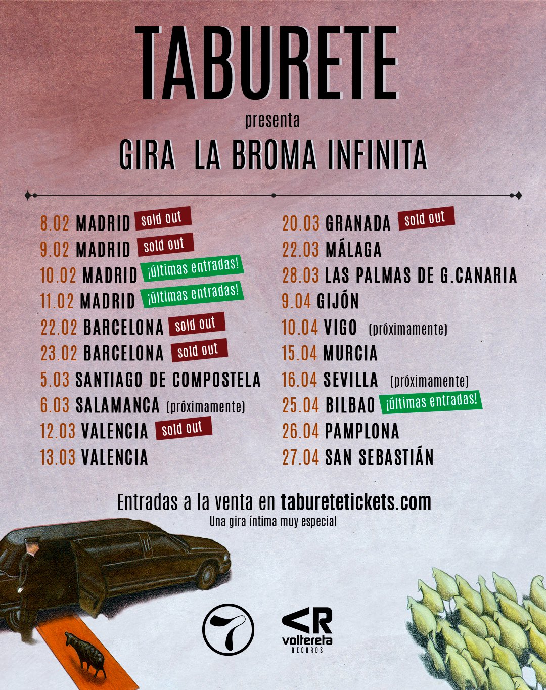 Taburete Jósean Log Calçots Mangos gira la broma infinita