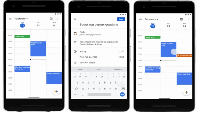 Utilizar Google Calendar desde un dispositivo móvil