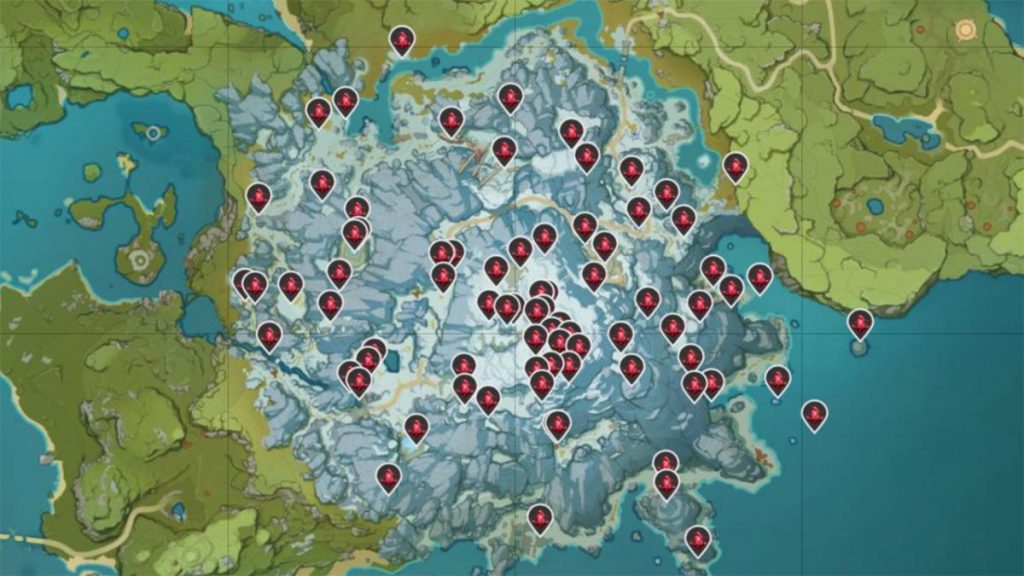 Genshin Impact: la guía para encontrar las ágatas escarlata 40 Ubicaciones de las ágatas escarlata