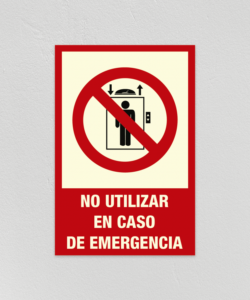 En caso de terremoto no hemos de utilizar el ascensor