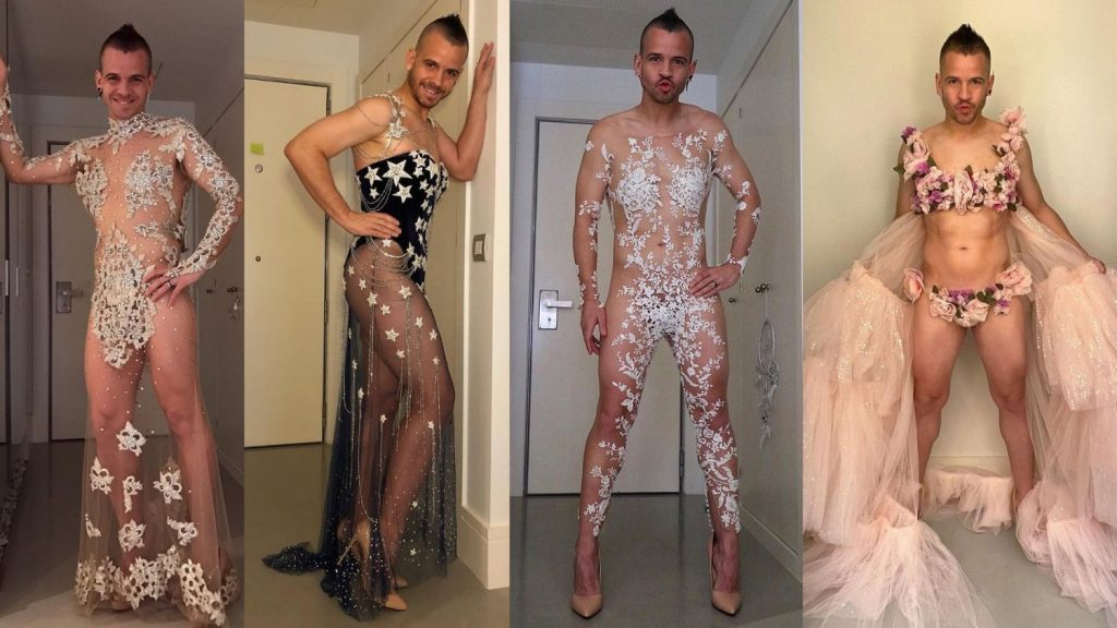 Aquí se puede ver todo lo que enseñan los vestidos de Cristina Pedroche, pero en masculino.