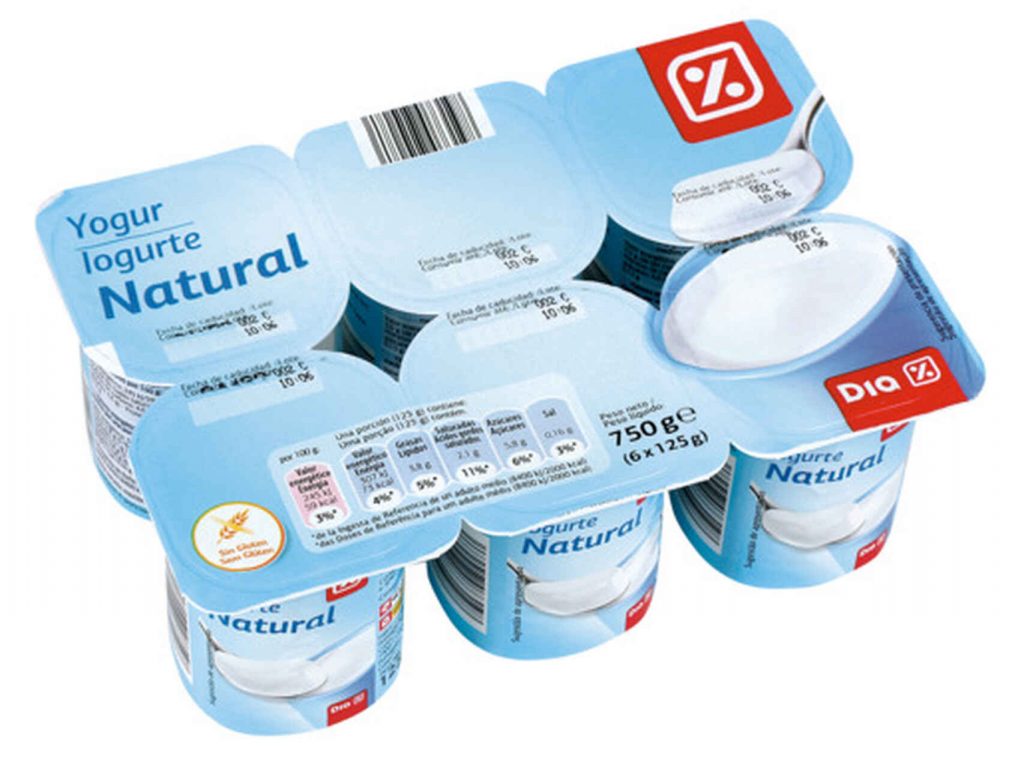 El yogur natural de Día es el mejor de los supermercados españoles.