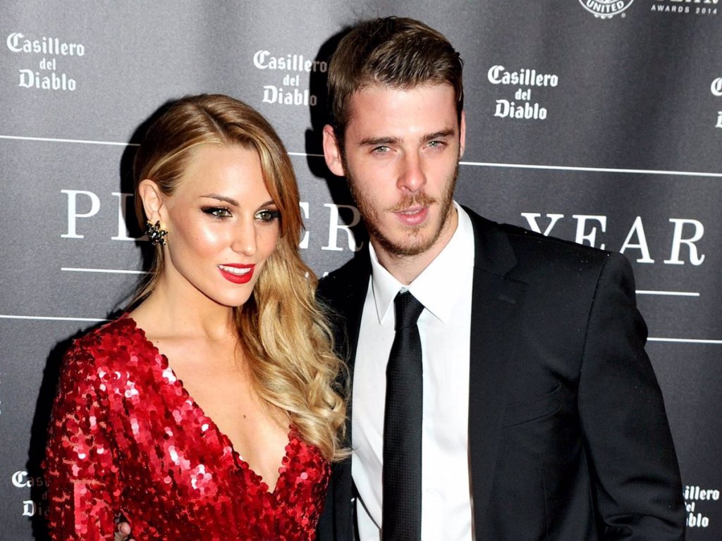 Edurne y David De Gea.