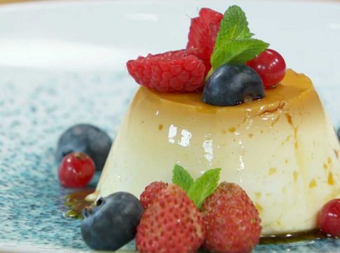 flan Cómo hacer un flan de queso mascarpone