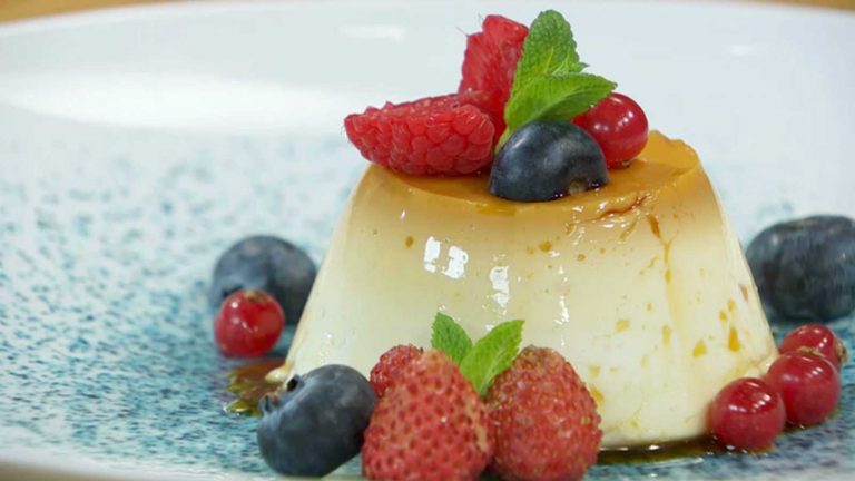 Cómo hacer un flan de queso mascarpone