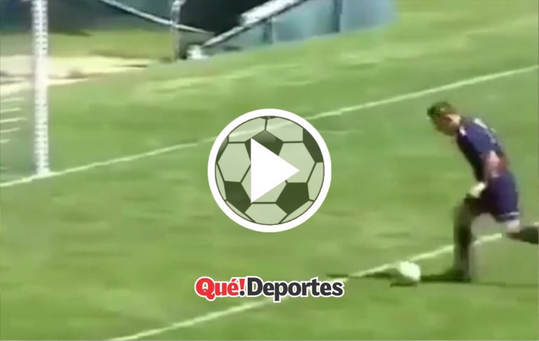 ¡Acrobacia mortal y golazo!