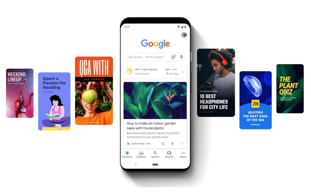 Google Web Stories incluirá Instagram y TikTok