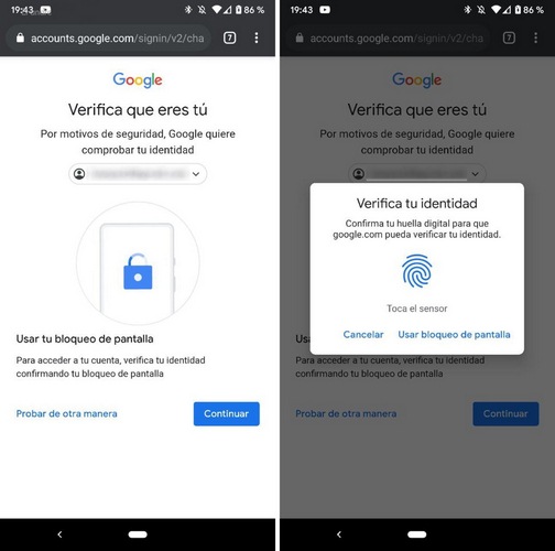 iniciar sesion pagina web lector de huellas