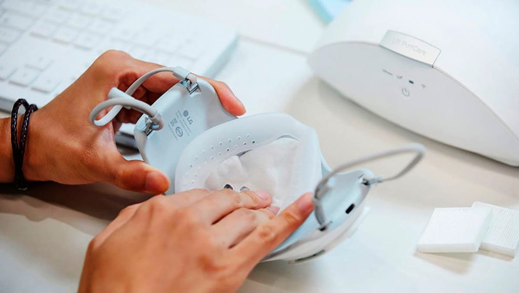 montaje mascarilla lg puricare