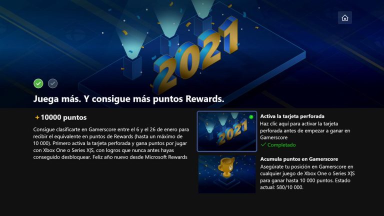 Cómo conseguir 10.000 puntos de Microsoft Rewards jugando a la Xbox