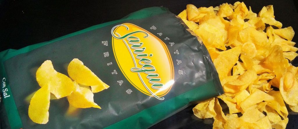 Las patatas fritas de bolsa de Sarriegui tienen un sabor muy fuerte y característico.