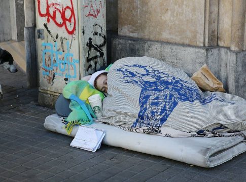 sin techo en Barcelona