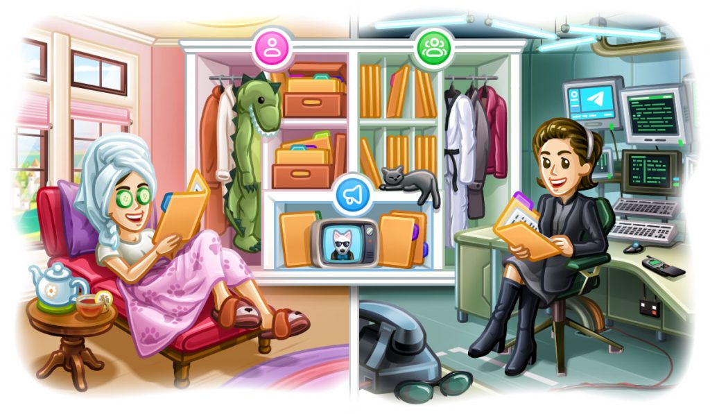 Ahora podremos organizarnos mejor con las carpetas de Telegram.