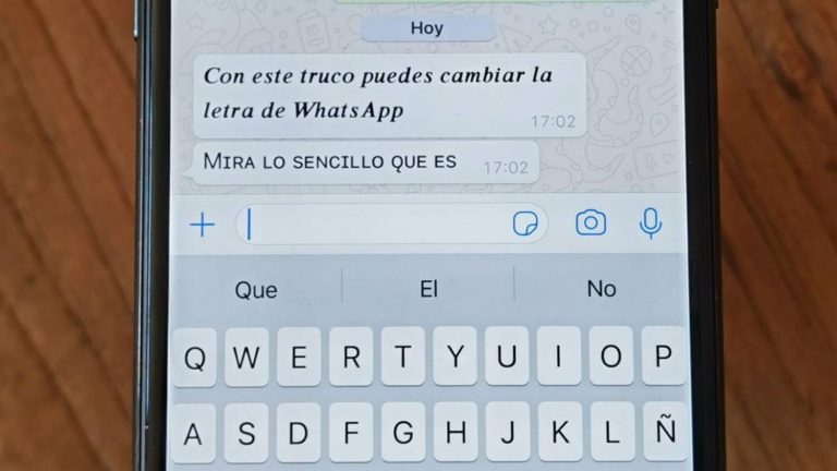 WhatsApp: este es el truco para cambiar el estilo de letra