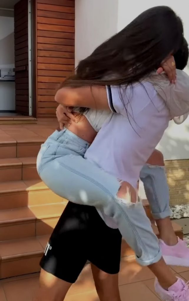 Marta Díaz y Sergio Reguilón