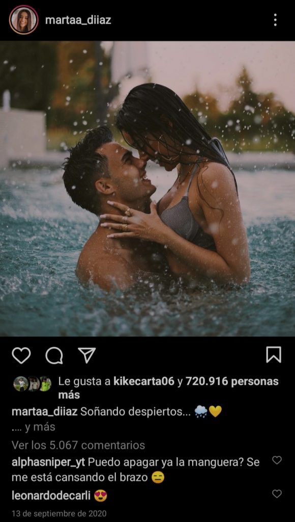 Marta Díaz y Sergio Reguilón