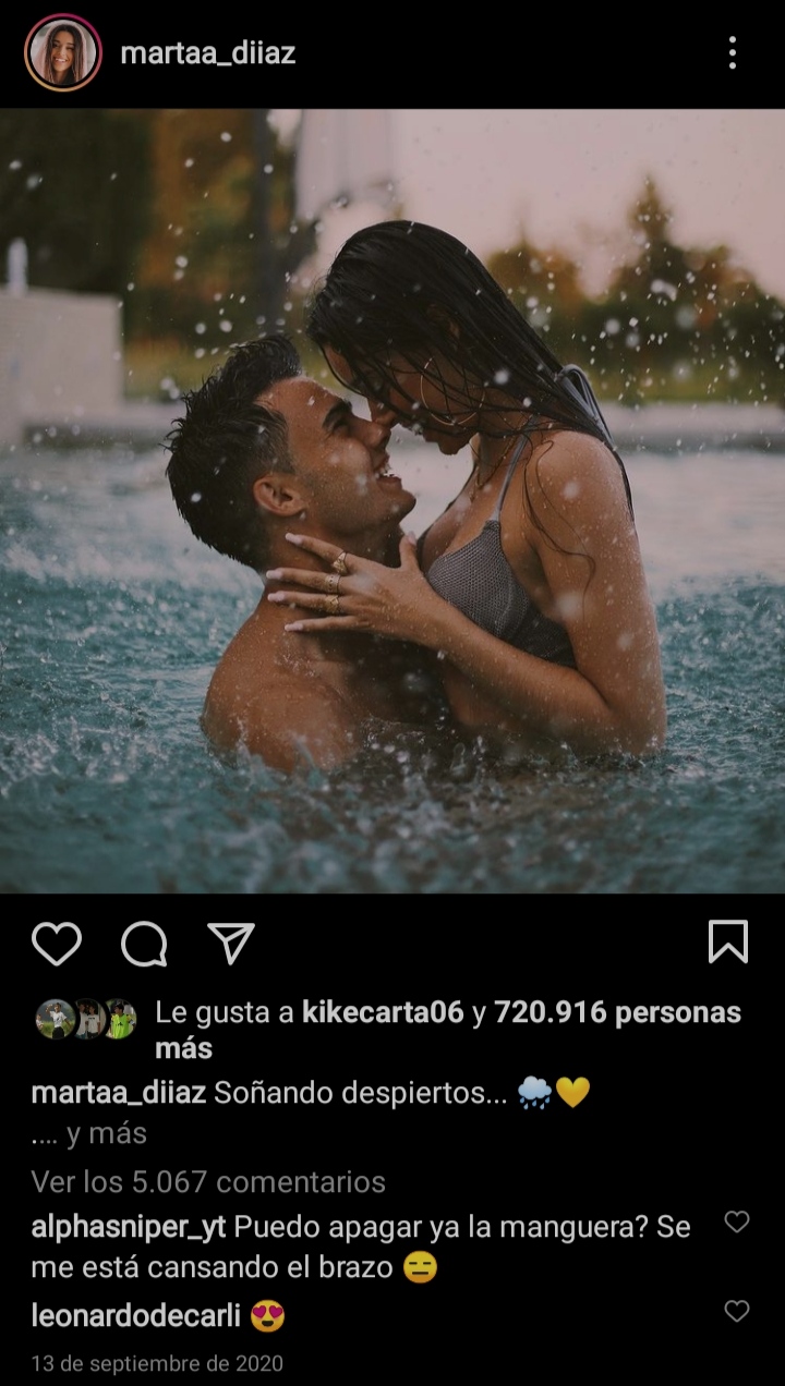 Marta Díaz y Sergio Reguilón