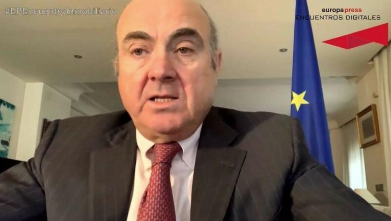 Guindos espera un fuerte rebote del PIB en la segunda mitad de 2021
