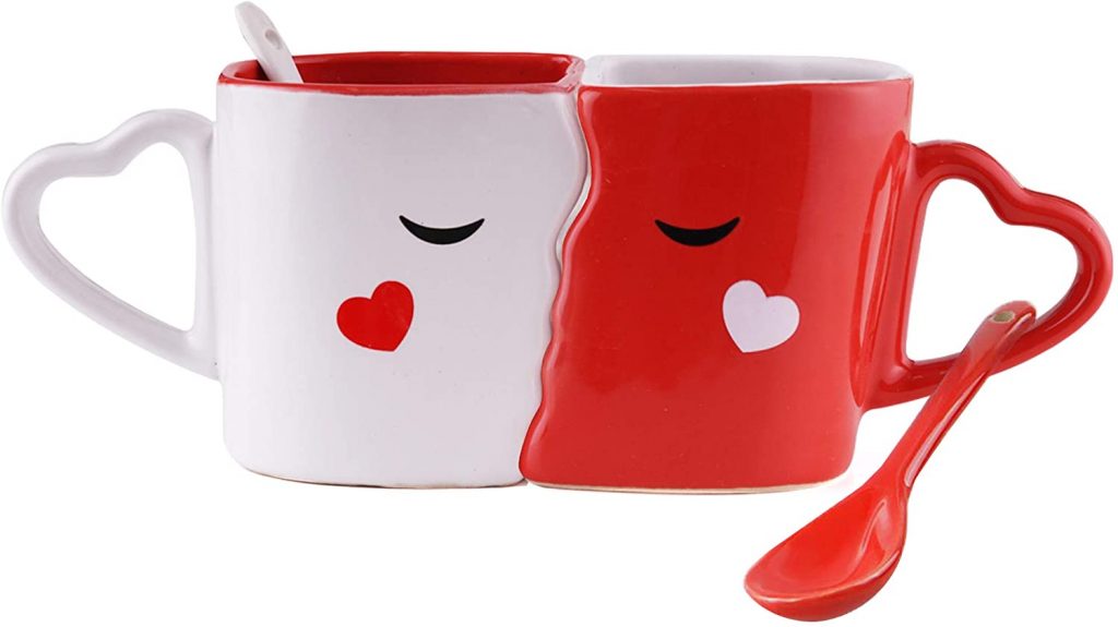 Juego de tazas para San Valentín