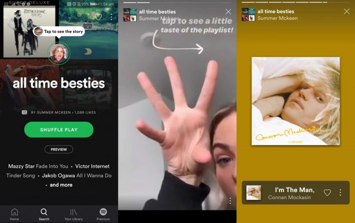 Así son las stories de Spotify