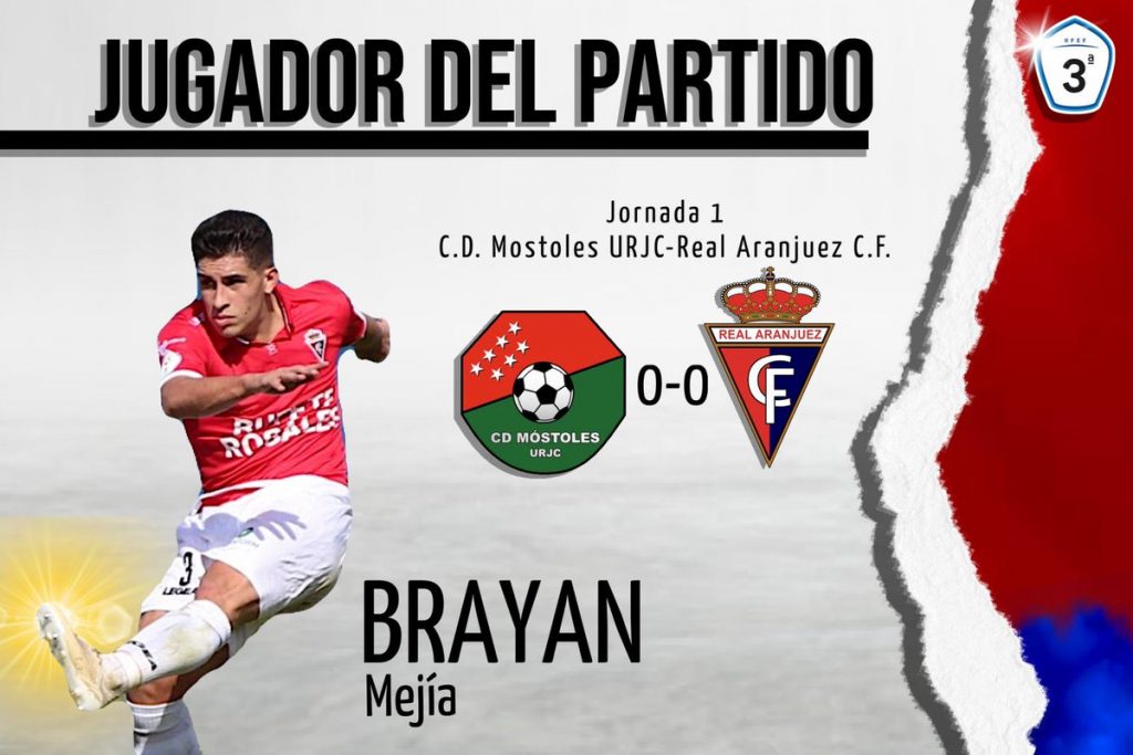 Brayan Mejía, jugador del partido
