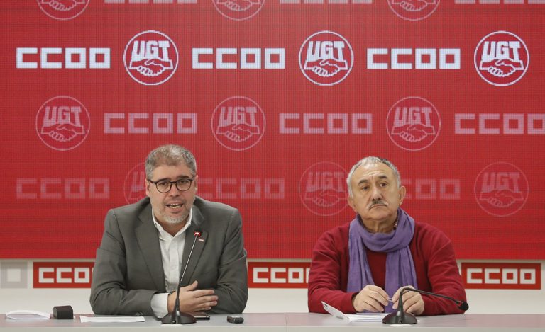CCOO y UGT piden 