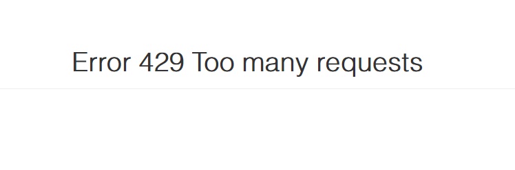 Qué es el error 429 149 Causa del error 429