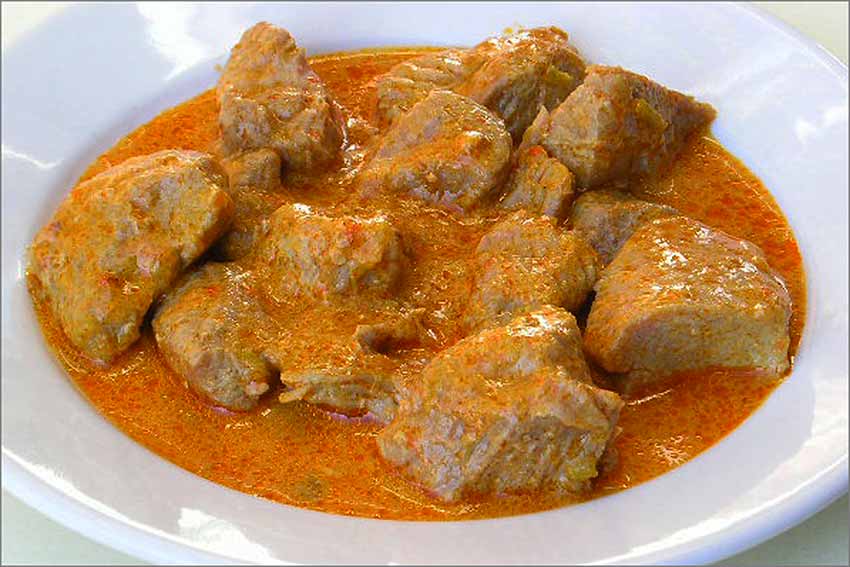 Ingredientes para la receta de pavo al curry