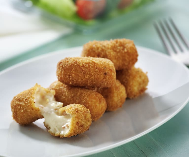 La clave de unas buenas croquetas es el rebozado.