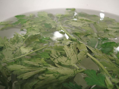 Agua fría y perejil