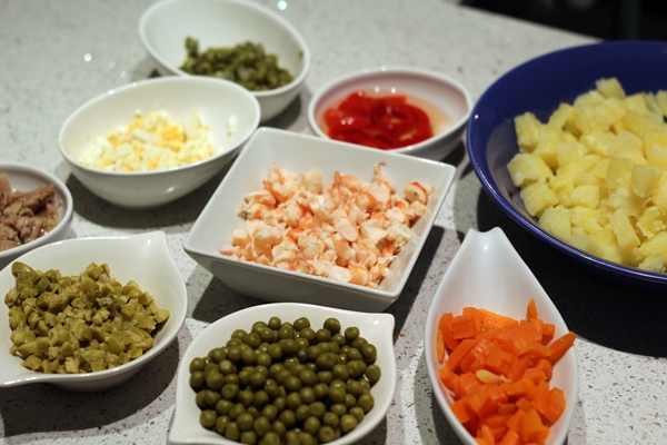 Ingredientes de ensaladilla rusa