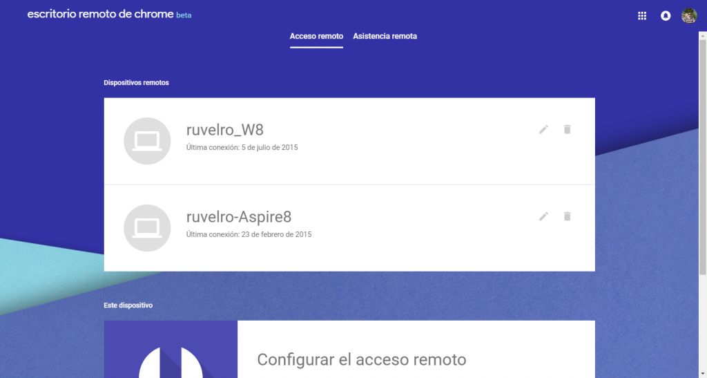 Escritorio remoto de Chrome TeamViewer Android