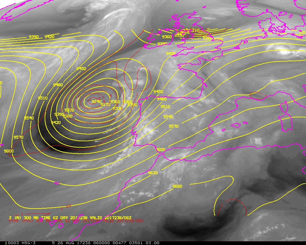 Formación y origen de una DANA en meteorología