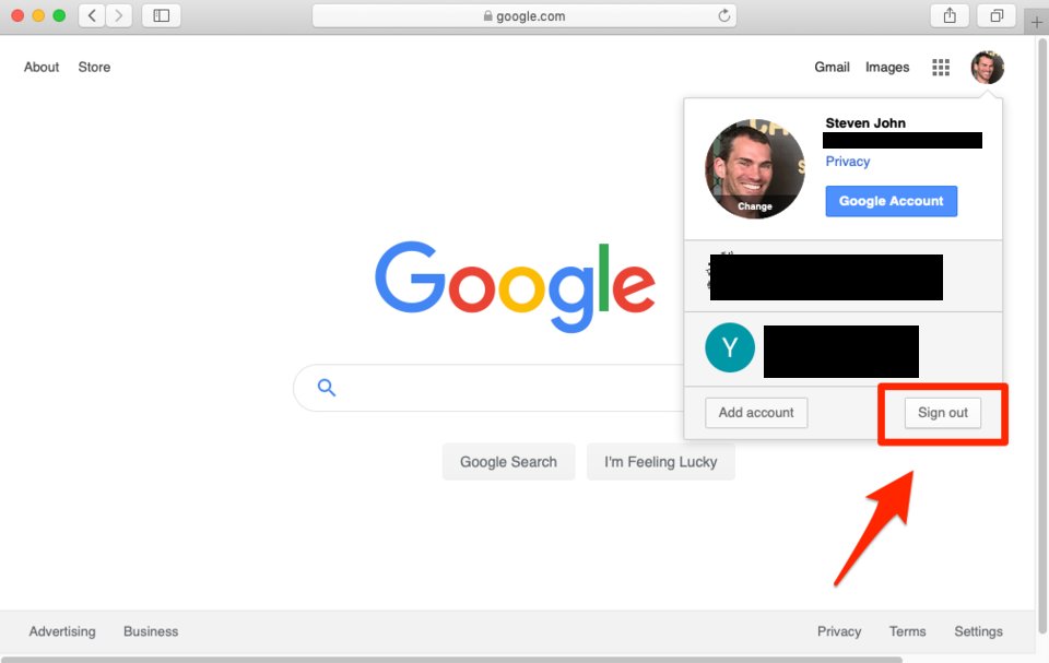 Cambios en cuenta de Google