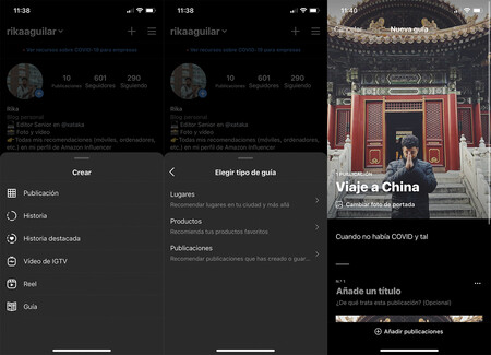 Guías, el boom de Instagram para los usuarios