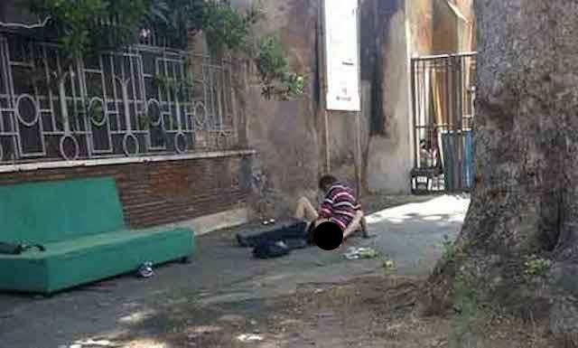 Grandes pilladas de calentones en plena calle
