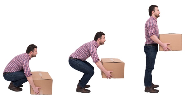 Métodos adecuados para levantar cargas y objetos pesados