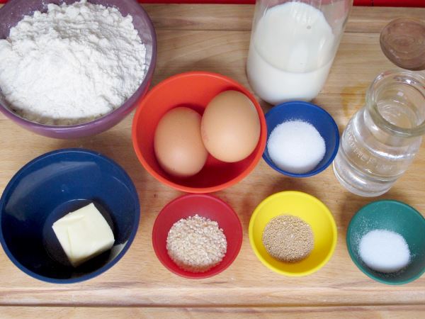 Ingredientes para hacer un pan hamburguesa en la casa