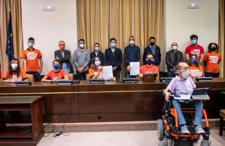 Podemos y socios de Gobierno firman para que la Ley de Vivienda regule el precio del alquiler