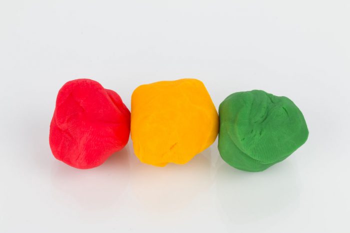 Preparación de la plastilina