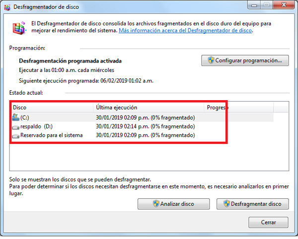 Qué es desfragmentar el disco duro