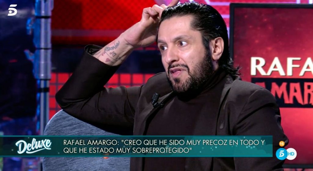 El bailarín, en un momento de la entrevista.