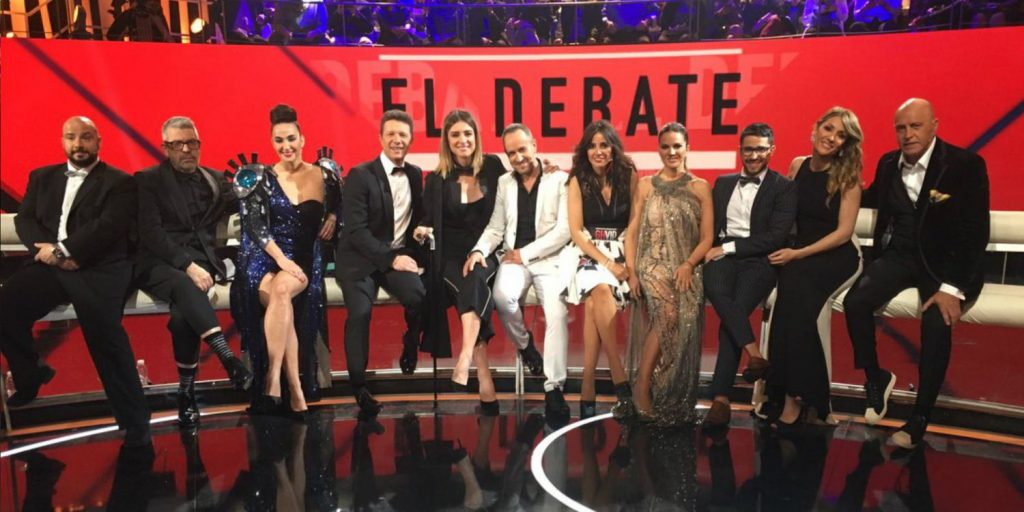 Antonio Sánchez y Casado -el cuarto por la izquierda- y Belén Esteban han coincidido en muchos platós.