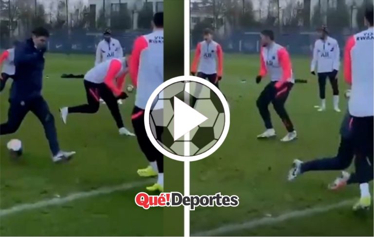 Bestial túnel de Di María a Pochettino ¡Se jugó el puesto!