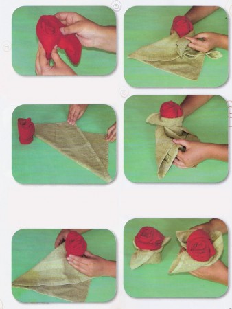 Cómo hacer animales con toallas 2 Toalla de rosa